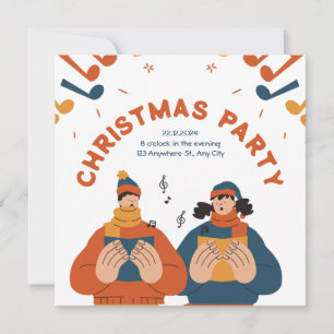 Invitación del partido de los Navidades Minimalist