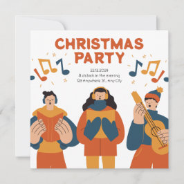 Invitación del partido de los Navidades Minimalist