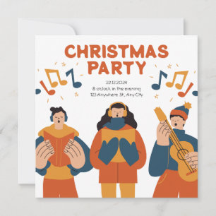 Invitación del partido de los Navidades Minimalist