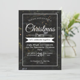 Invitación del partido de los Navidades modernos b