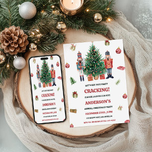 Invitación del partido de los Navidades Nutcracker