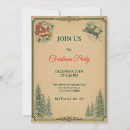 Invitación del Partido de los Navidades Retro de V