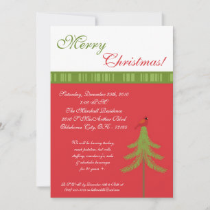 Invitación del partido de los Navidades Robin Red