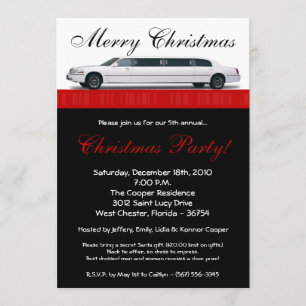 Invitación del Partido de los Navidades Rojos Limo