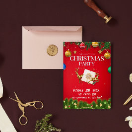 Invitación del Partido de los Navidades Rojos Mode