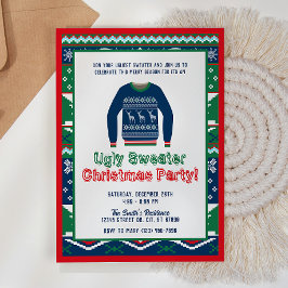 Invitación del partido de los Navidades suéteres f