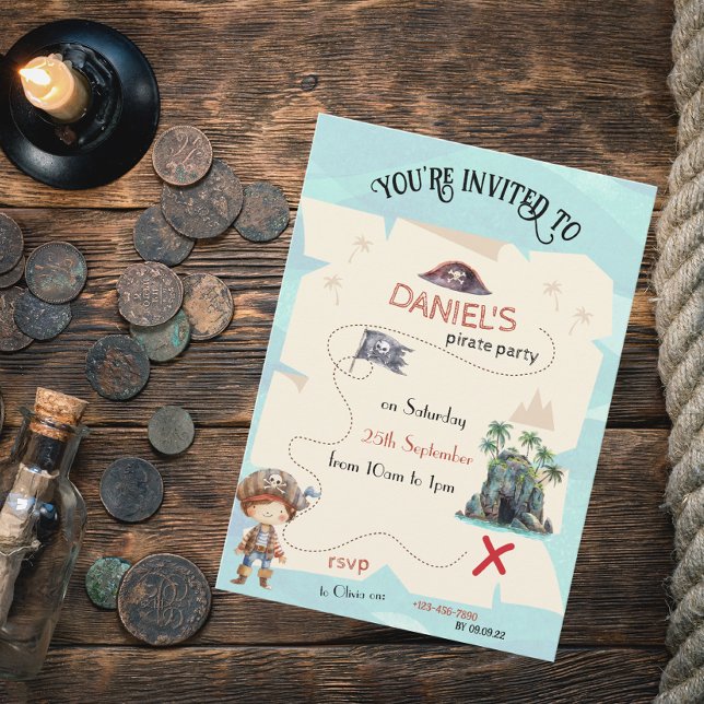 Invitación del partido de los niños del mapa del t (Subido por el creador)