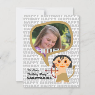 Invitación del Partido de los Niños Luca con foto