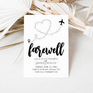 Invitación del partido de mudanza de retiro de des