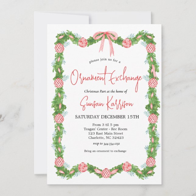 Invitación del partido de Navidades de cambio de n (Anverso)