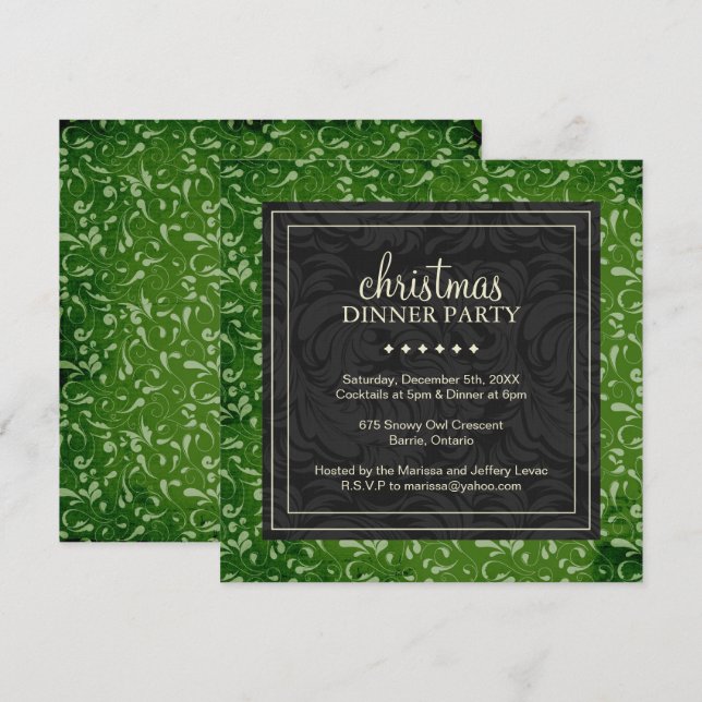 Invitación del partido de Navidades de clase (Anverso / Reverso)
