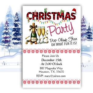 Invitación del partido de Navidades de Pop Clink F