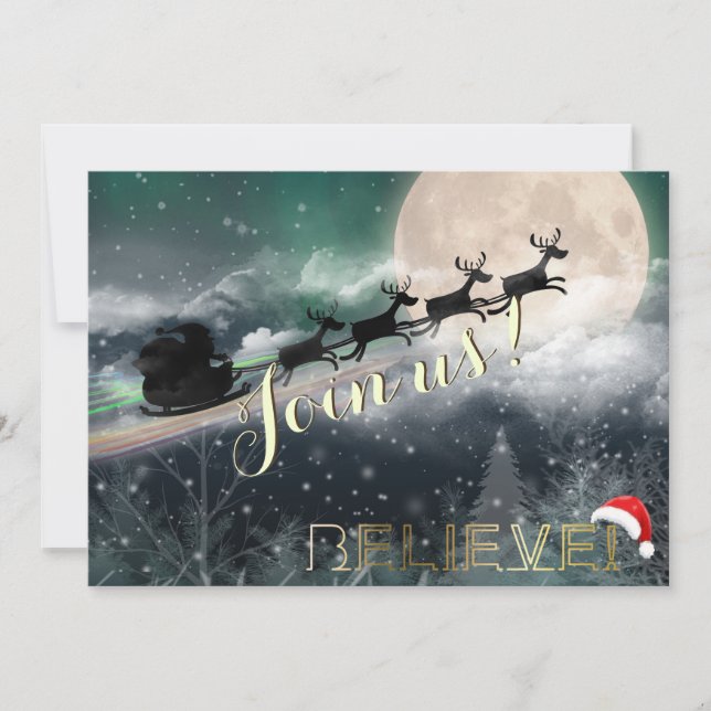 Invitación del partido de Navidades de renos de Sa (Anverso)