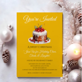 Invitación del partido de Navidades elegantes | In