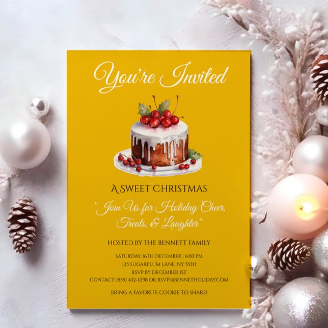 Invitación del partido de Navidades elegantes | In (Subido por el creador)