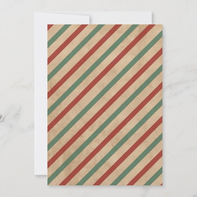 Invitación del partido de Navidades elegantes - Pe (Reverso)