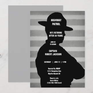Invitación del partido de retiro de Patrolman High