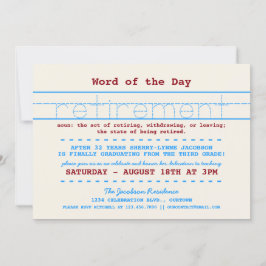 Invitación del partido de retiro de profesores