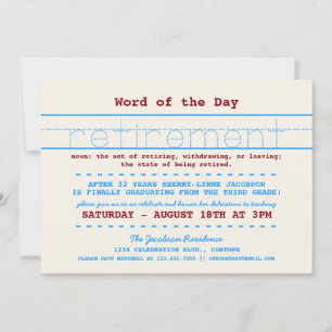 Invitación del partido de retiro de profesores