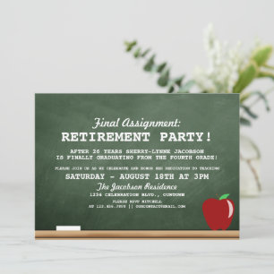 Invitación del partido de retiro de profesores