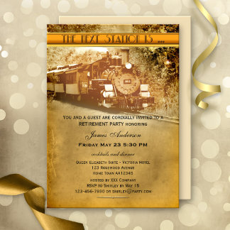 Invitación del partido de retiro de trenes de époc