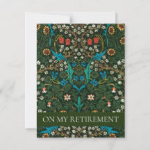 INVITACIÓN DEL PARTIDO DE RETIRO DE WILLIAM MORRIS