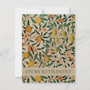 INVITACIÓN DEL PARTIDO DE RETIRO DE WILLIAM MORRIS