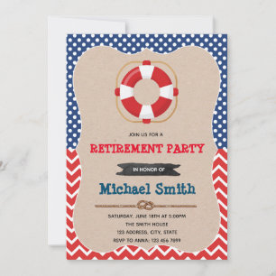 Invitación del partido de retiro náutico