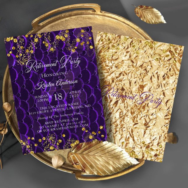 Invitación del partido de retiro púrpura (Subido por el creador)