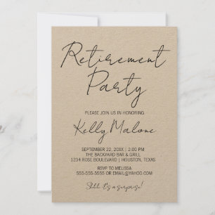 Invitación del partido de retiro ruso Kraft