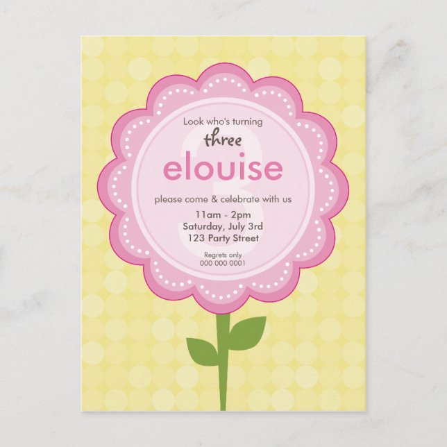 INVITACIÓN DEL PARTIDO DEL CUMPLEAÑOS :: Daisy 2 n (Anverso)