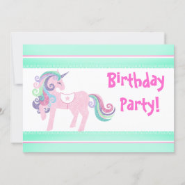INVITACIÓN DEL PARTIDO DEL CUMPLEAÑOS UNICORN AQUA