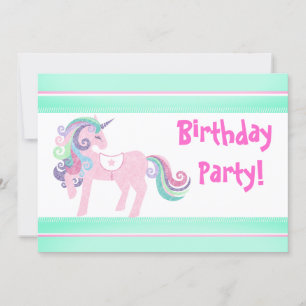 INVITACIÓN DEL PARTIDO DEL CUMPLEAÑOS UNICORN AQUA