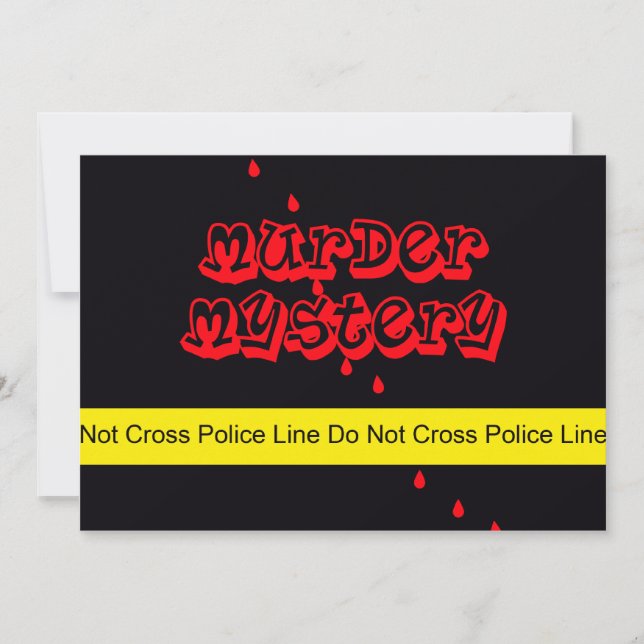 Invitación del Partido del Misterio del Asesinato  (Anverso)