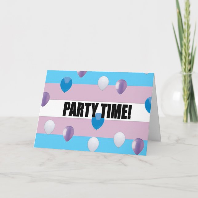 Invitación del partido del Orgullo Transgénero (Anverso)