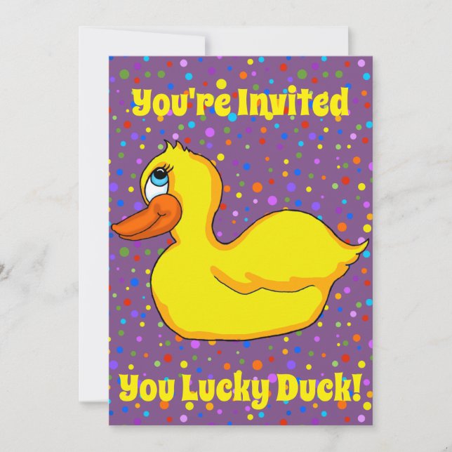 Invitación del Partido del Pato Amarillo (Anverso)