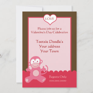 Invitación del partido Día de San Valentín: Corazó