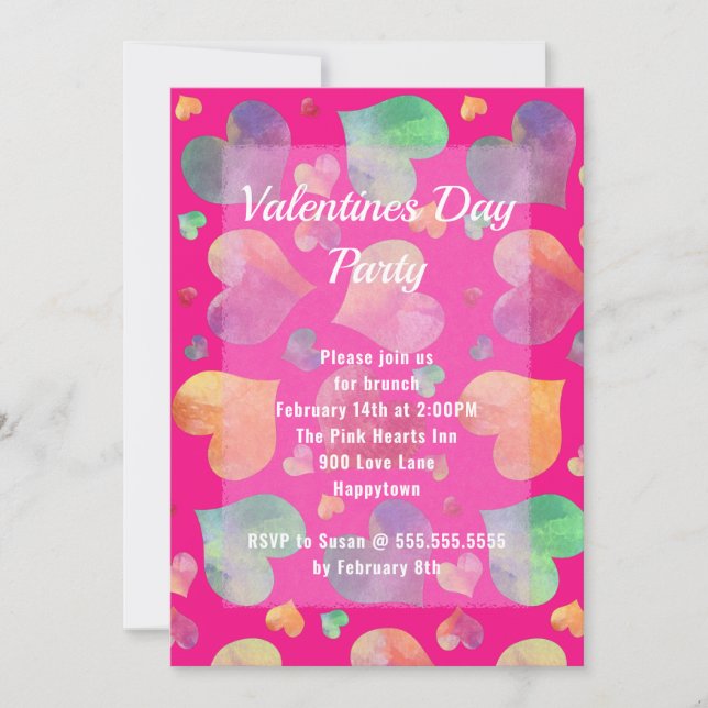 Invitación del Partido Día de San Valentín del Cor (Anverso)