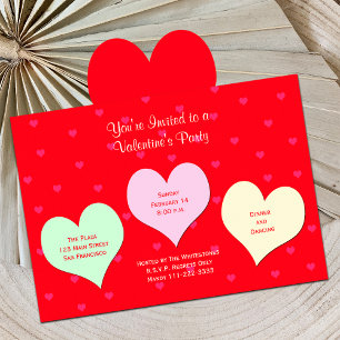 Invitación del partido día de San Valentín Red Val