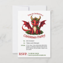 Invitación del partido Dragón de los Navidades Cut
