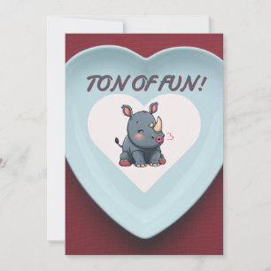 Invitación del partido El día de San Valentín Rino