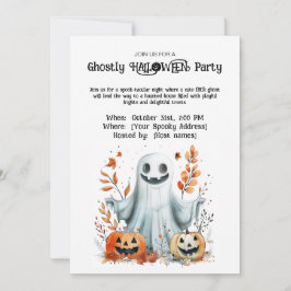 Invitación del partido Ghostly HALLOWEEN