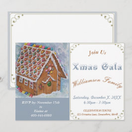 INVITACIÓN DEL PARTIDO GINGERBREAD HOUSE XMAS GALA