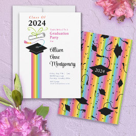 Invitación del partido Gorra de Graduación
