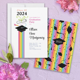Invitación del partido Gorra de Graduación