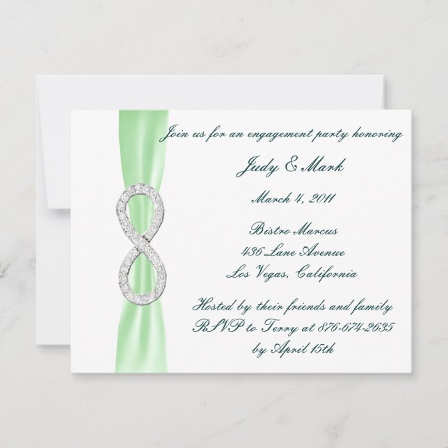 Invitación del partido Green Diamond Infinity Enga (Anverso)