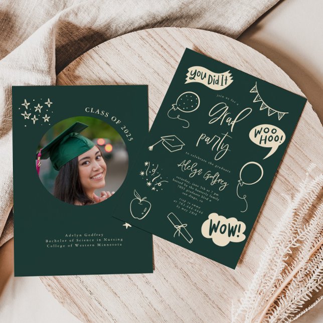 Invitación del partido GreenGraduation, de mano, q (Subido por el creador)