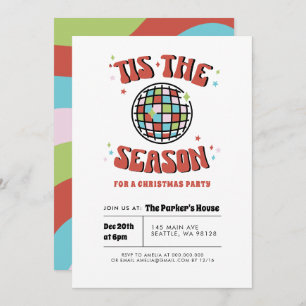 Invitación del partido Groovy Retro Navidades