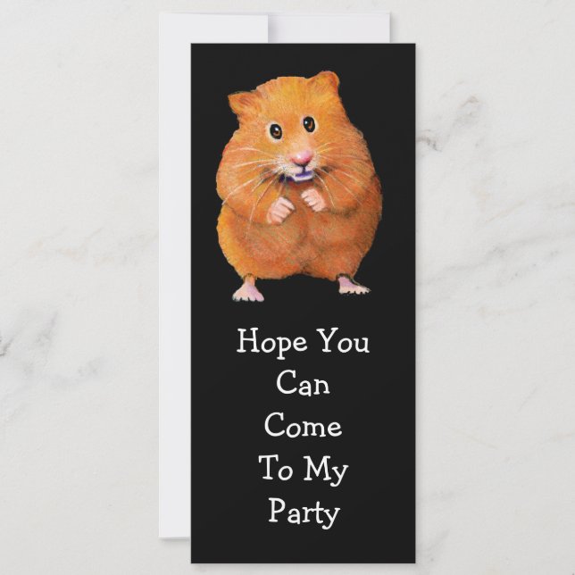 INVITACIÓN DEL PARTIDO HAMSTER: Arte original (Anverso)