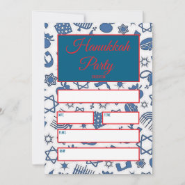Invitación del partido Hanukkah